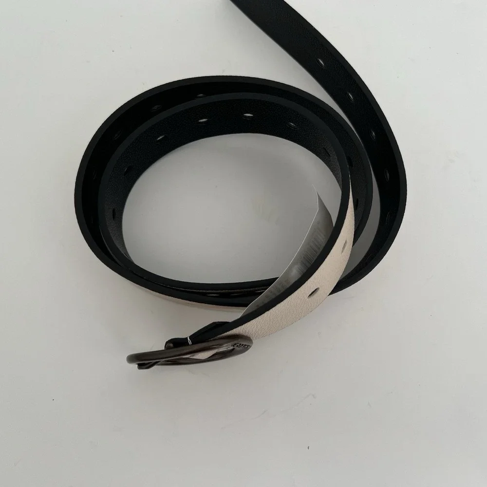 Levi's Belt Large L  Bone/Black NWT 44